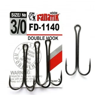 Двойной крючок Fanatik Double Hook FD-1140 №3/0