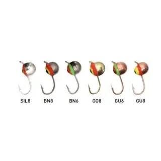 Мормишка вольфрамова Fishing ROI Півсфера з підмазкою та вушком 3mm W-GO4YY - 0.27гр ( №55 )