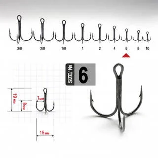 FT-1103 №6 Потрійний гачок Fanatik
