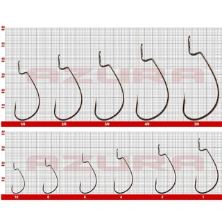 Гачки Azura Kenshin Offset Hook №3/0