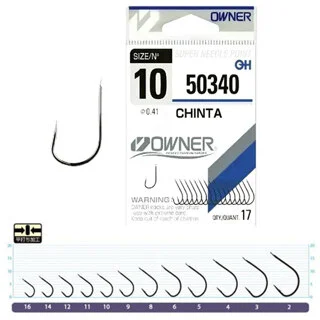 Крючки Owner Chinta 50340 №10 (forged - кованые)