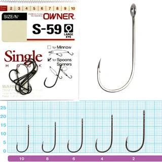 Гачки Owner SS-59 BC №10 Single for spoons and spinner