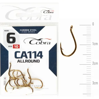 Крючок Cobra ALLROUND (сер.CA114/006) *10шт.