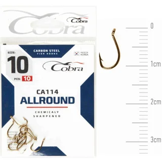 Крючок Cobra ALLROUND (сер.CA114/010) *10шт.