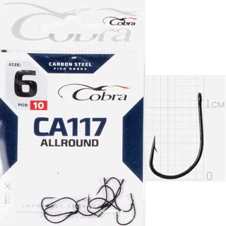 Крючок Cobra ALLROUND (сер.CA117/006) *10шт.