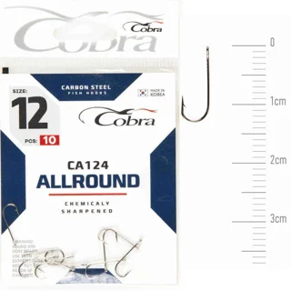 Крючок Cobra ALLROUND (сер.CA124/012) *10шт.