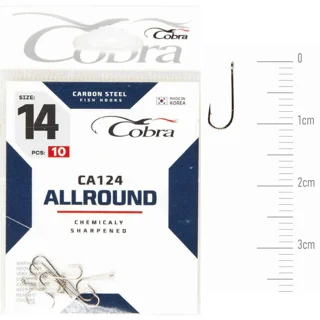 Крючок Cobra ALLROUND (сер.CA124/014) *10шт.