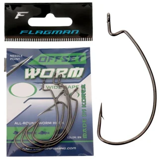 Гачок Flagman Worm Offset №1