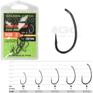 Гачок Golden Catch Carp 1001BN №6 (9шт)