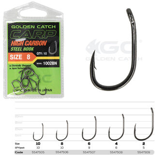Крючок Golden Catch Carp 1002BN №8 (10шт)