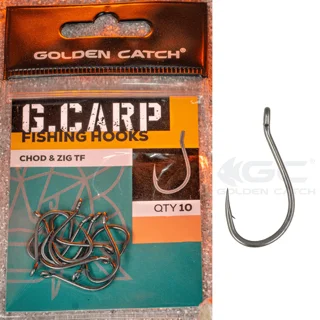 Крючок Golden Catch G.Carp Chod &amp; Zig TF №6(10шт)NEW 2023