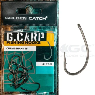 Гачок Golden Catch G.Carp Curve Shank TF №4(10шт)NEW 2023