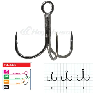 Гачок Hayabusa Treble TBL920BN №4(4шт)