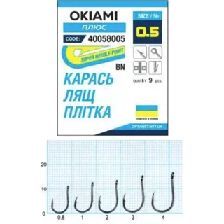 Крючок Optimist Okiami Chinu ring (плюс) BN №0,8