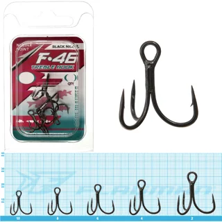 Гачок потрійний Flagman F46 BN #4 5pcs