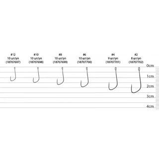 Крючок Select SF-2 Sport Finesse #12 (10 шт/уп)