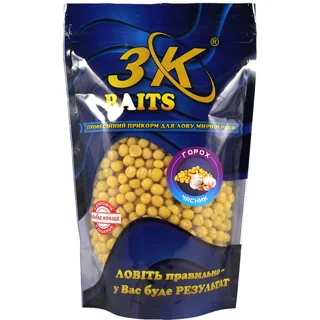 Горох 3KBaits (часник), 400г