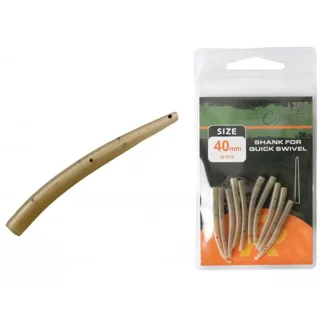 Гумка на вертлюг Fishing ROI Shank for quick swivel (green) 40mm 10 шт/упак.