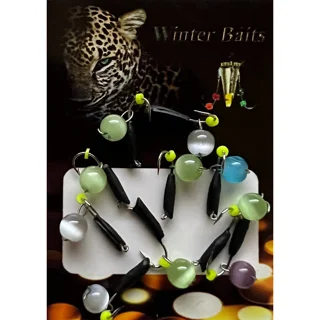Гвоздик з намистом Winter Baits «котяче око» Ø 1,5 Вага: 0.3 г №159