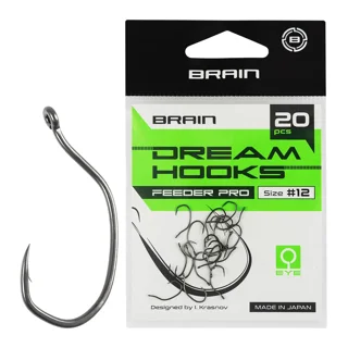 Крючок Brain Dream Hooks Feeder Pro #12 (20шт/уп)