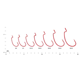 Крючок Decoy Worm17R Kg Hook R #2/0 (6 шт/уп)