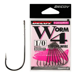 Гачок Decoy Worm4 Strong Wire 3/0, 8 шт/уп