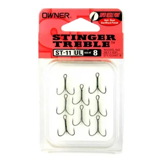 Гачок потрійний Owner (ST-11UL) 5611-981 Stinger Treble №12 8шт. black