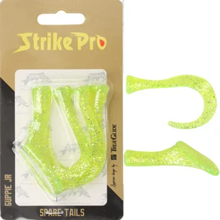 Хвіст силіконовий Strike Pro Guppie Jr 110S CHG (4шт)