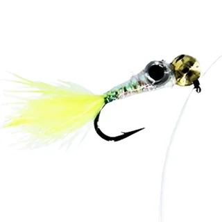 Імітація малька Strike "пиздрик" з вольф. головкою - Chartreuse (30мм,вага: 1,45г, гачок #12) №124