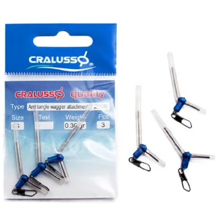 Карабин поплавочный угловой Cralusso Antitangle Waggler attachment M (2006)3шт