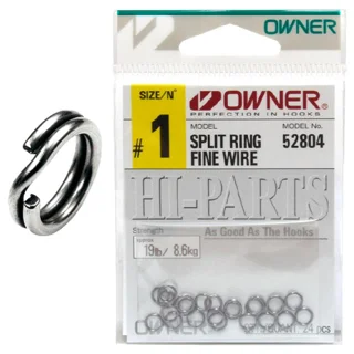 Кольца заводные Owner Split Ring Fine Wire №1