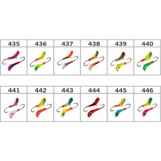 Комар W Spider с ушком (фарбування UV) з підмазкою колір 436 3мм гачок Maruto (Вага: 0,68г) №46 (за 1шт)