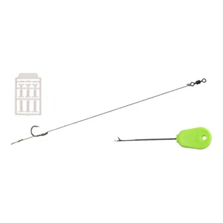 Комплект повідків Fishing ROI з голкою та стопорами hook 8340 №8 25lb