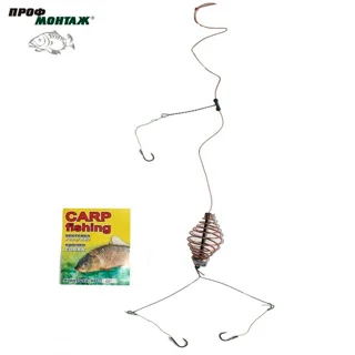 Кормушка пружина оснащена с скользящим грузом некрашеная 15г.