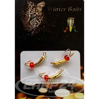 Коза-банан Winter Baits з петлею гальваніка Ø 1,5 золото Вага: 0.2 г №110