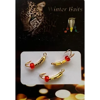 Коза-банан з петлею гальваніка Ø 2 золото Вага: 0.3 г №112 (за 1шт)