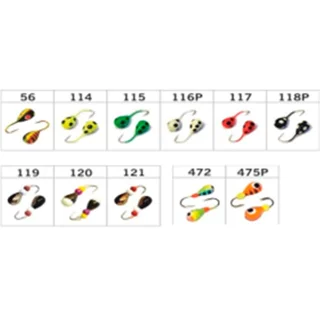 Крапля W Spider з отвором  (фарбування) колір 114 4мм гачок Maruto (Вага: 0,77г) №5 (за 1шт)