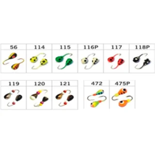 Крапля W Spider з отвором (фосфор фарбування) колір 116P 3,5мм гачок Maruto (Вага: 0,54г) №36 (за 1шт)