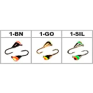 Крапля W Spider з вушком (фарб. по гальваніці) колір 1-GO 3мм гачок Maruto (Вага: 0,48г) №34 (за 1шт)