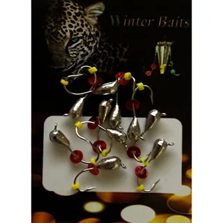 Крапля з петлею Winter Baits гальваніка Ø 3 нікель Вага: 0.6 г №136