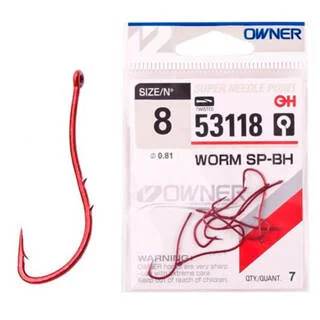 Крючки Owner 53118 Worm SP-BH №12