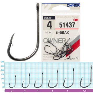 Крючки Owner K-Beak 51437 №4