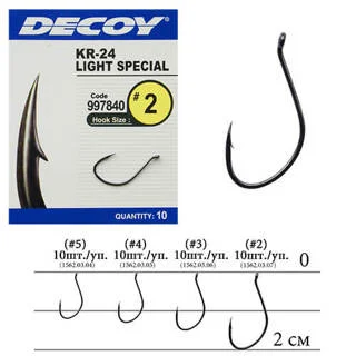 Крючок Decoy KR-24 Light Special #2 (10 шт/уп)
