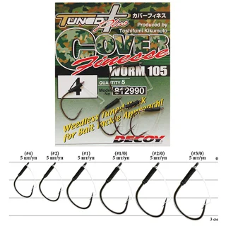 Гачок Decoy Worm105 Cover Finesse #1/0 (5 шт/уп)