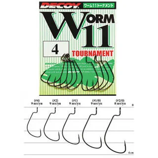 Гачок Decoy Worm11 Tournament #1/0 (9 шт/уп)