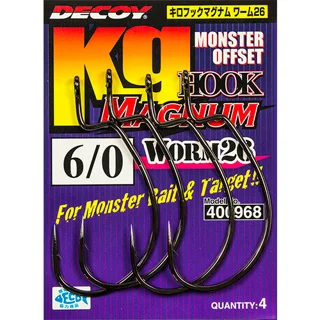 Гачок Decoy Worm26 Kg HOOK MAGNUM #8/0 (3 шт/уп)