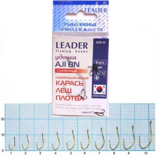 Крючок Leader AJI GOLD Усиленный Размер: 6