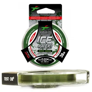 Жилка Intech Khaki Ice Line moss green 30m (0.185mm, 2.9kg)