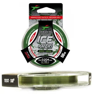 Жилка Intech Khaki Ice Line moss green 50m (0.223mm, 4.3kg)
