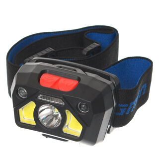 Фонарик налобный Flagman Head Lamp 6 режимов (sensor) с аккумулятором